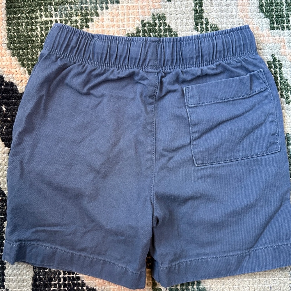 J.Crew Factory Crewcuts Boys Blue Drawstring Twill Dock Short — Size 6 - Picture 3 of 3